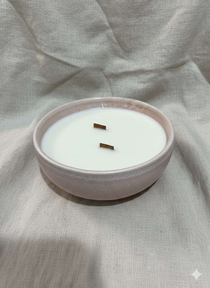 VELA CERÁMICA - ROSA