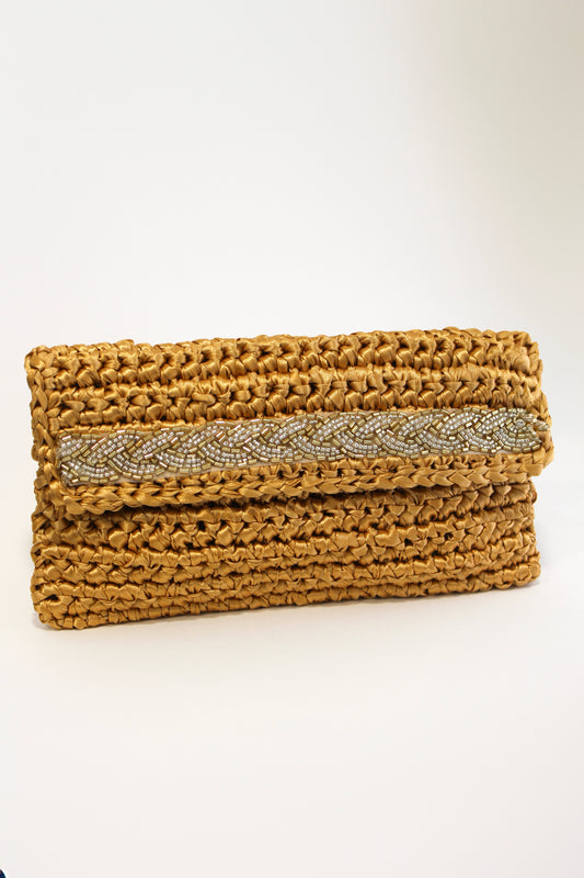 BOLSO MANO - DORADO
