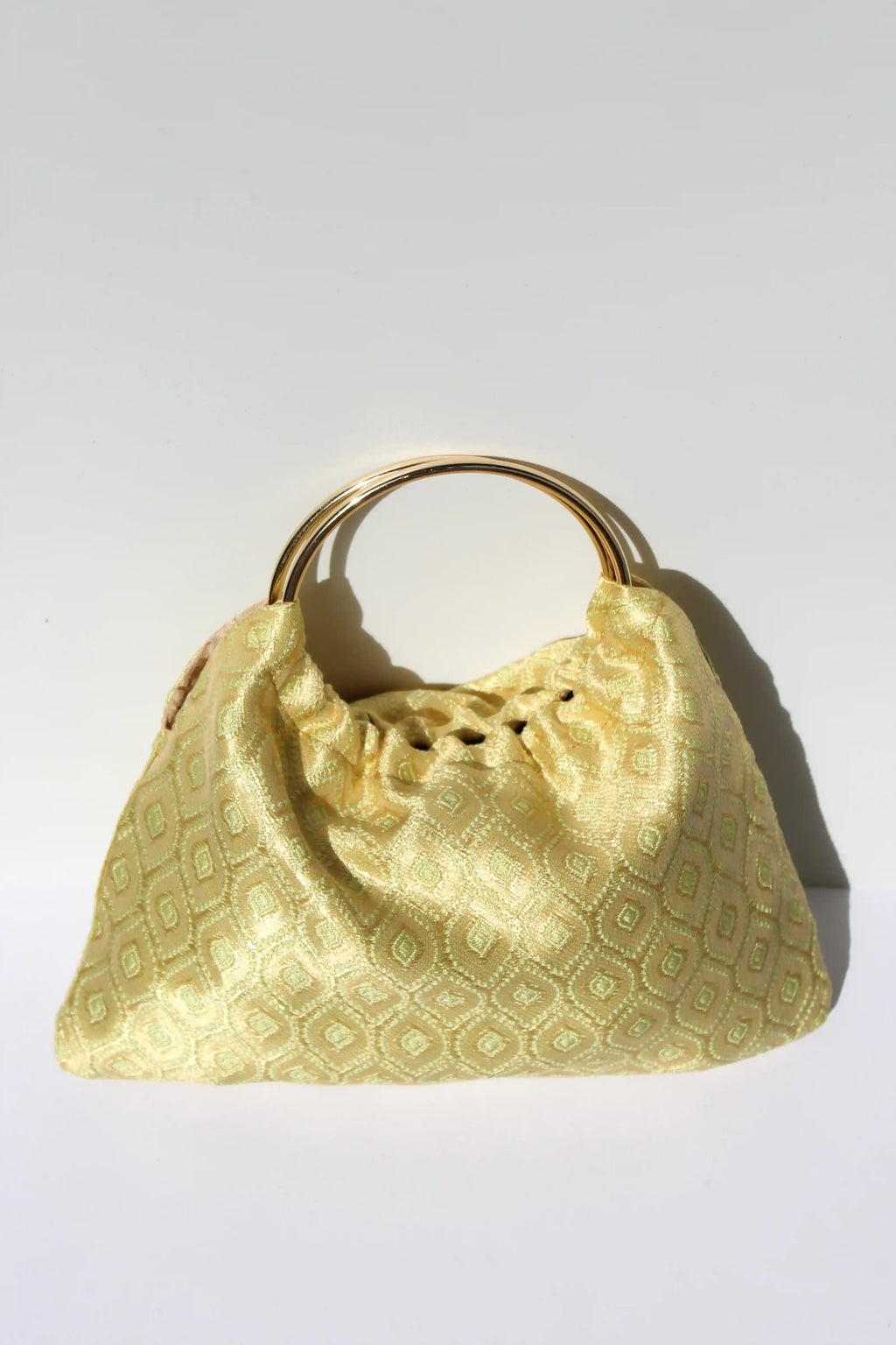 BOLSO PARIS TELA -  AMARILLO ESTAMPADO