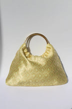 BOLSO PARIS TELA -  AMARILLO ESTAMPADO