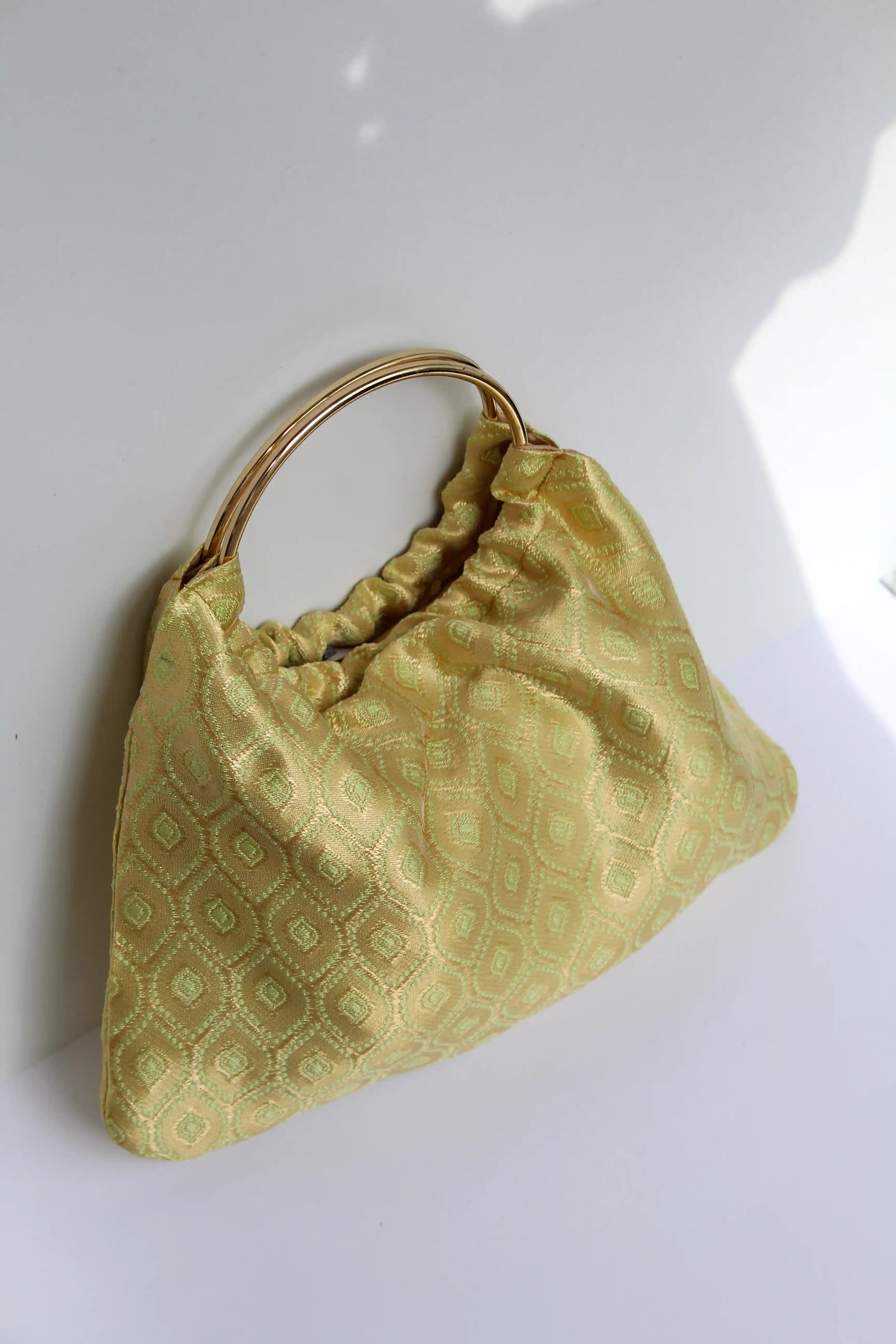 BOLSO PARIS TELA -  AMARILLO ESTAMPADO
