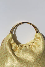 BOLSO PARIS TELA -  AMARILLO ESTAMPADO