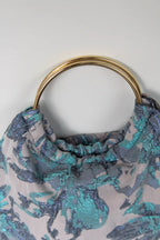 BOLSO PARIS TELA -  AZUL ESTAMPADO