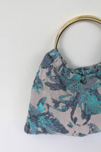 BOLSO PARIS TELA -  AZUL ESTAMPADO