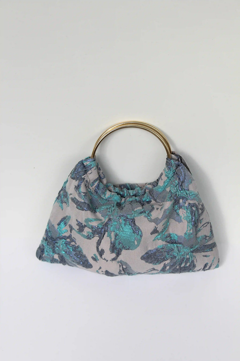 BOLSO PARIS TELA -  AZUL ESTAMPADO