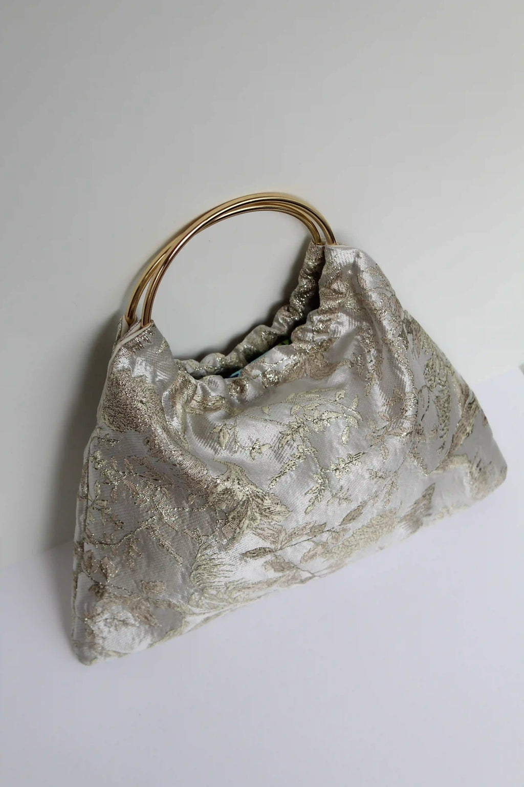 BOLSO PARIS TELA -  DORADO ESTAMPADO