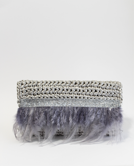 BOLSO MANO - 	PLATA