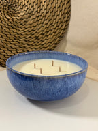 VELA CERÁMICA -  AZUL