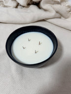 VELA CERÁMICA - NEGRO/AZUL MOTAS