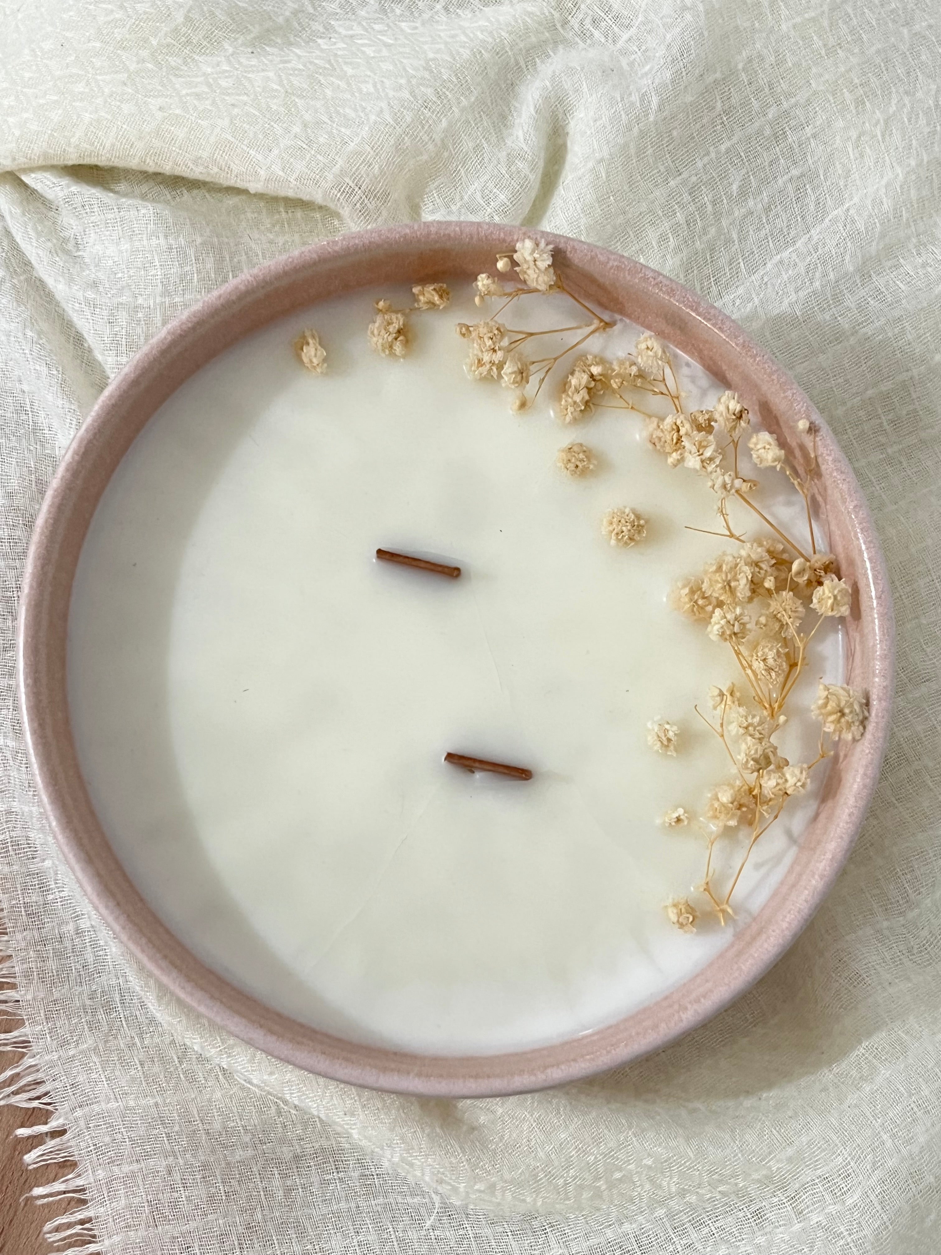 VELA CERÁMICA - ROSA