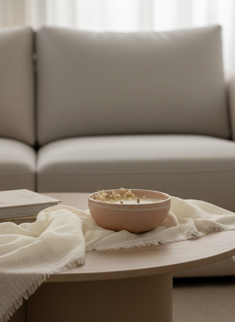 VELA CERÁMICA - ROSA