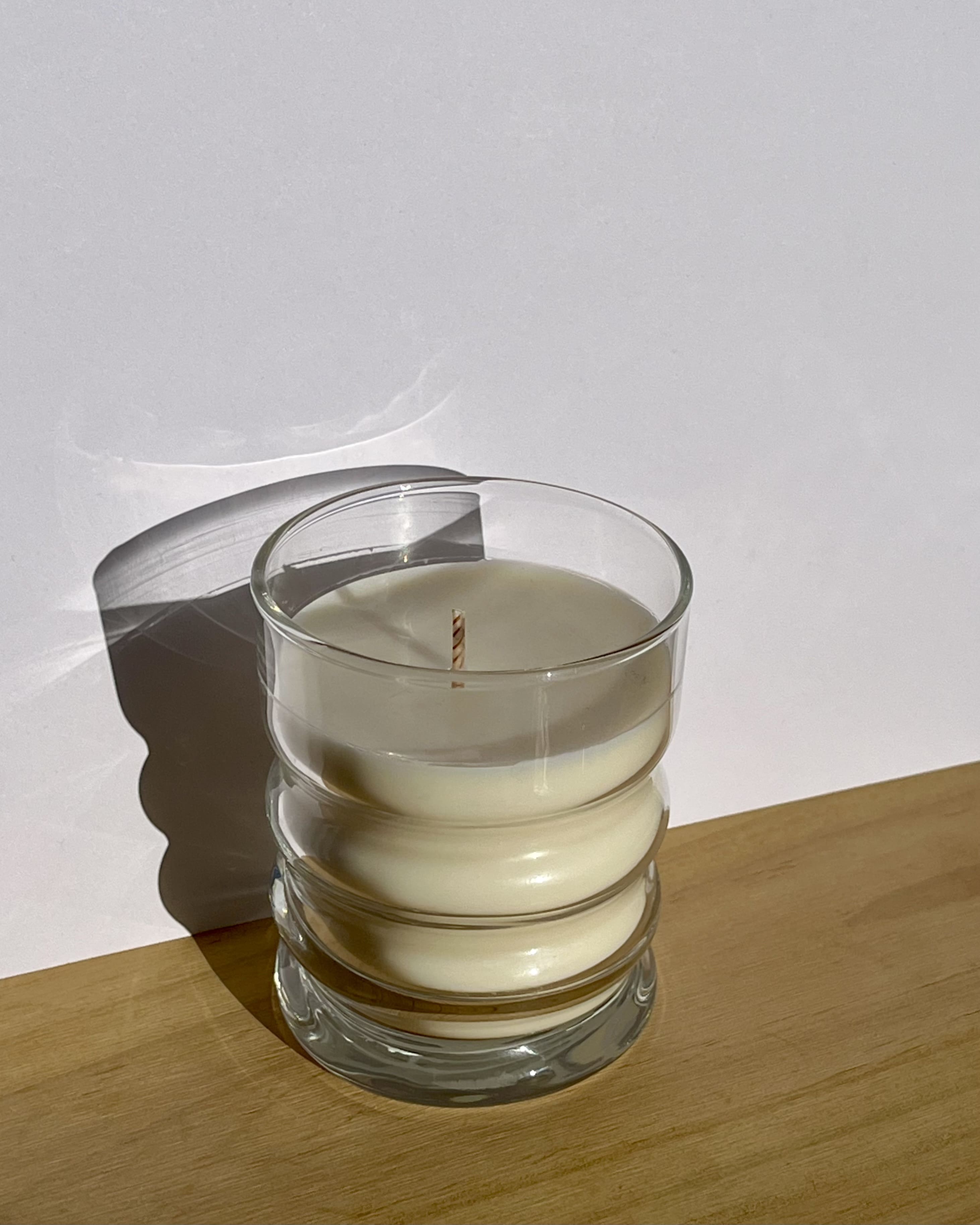 VELA  VASO-  TRANSPARENTE