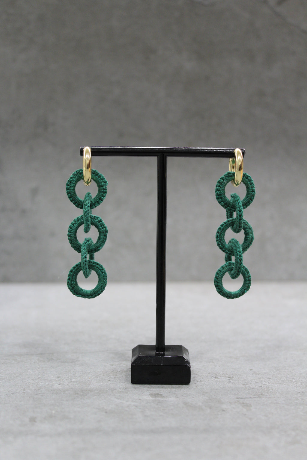 PENDIENTES MILÁN - VERDE BOTELLA