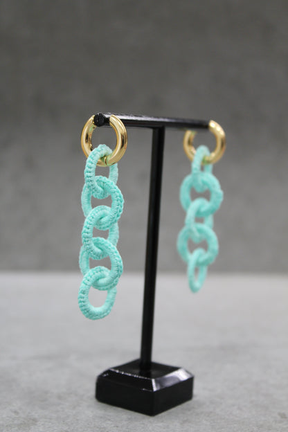 PENDIENTES MILÁN - TURQUESA PASTEL