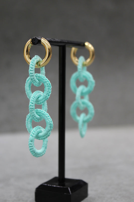 PENDIENTES MILÁN - TURQUESA PASTEL