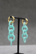 PENDIENTES MILÁN - TURQUESA PASTEL