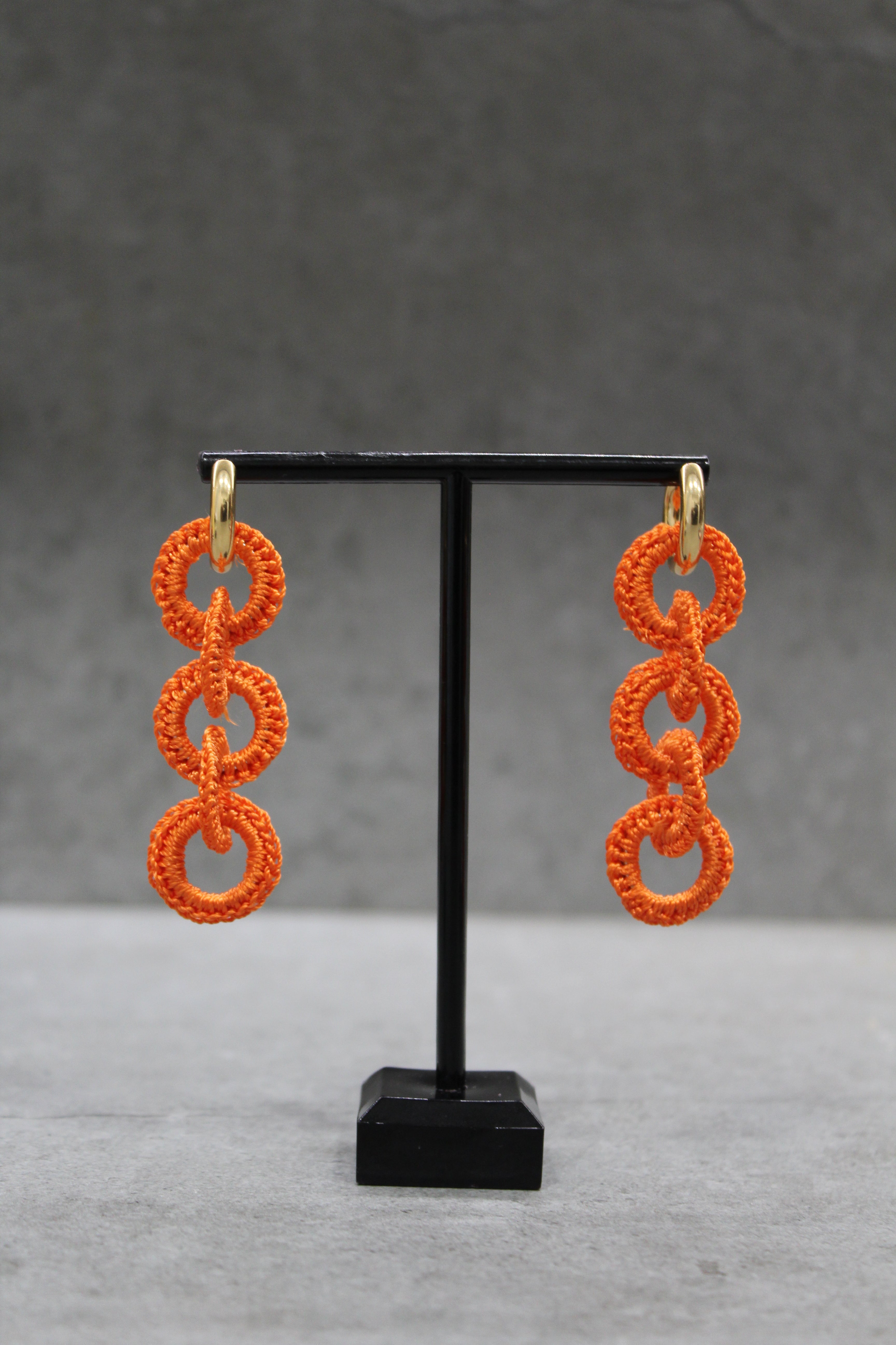 PENDIENTES MILÁN - NARANJA BRILLO