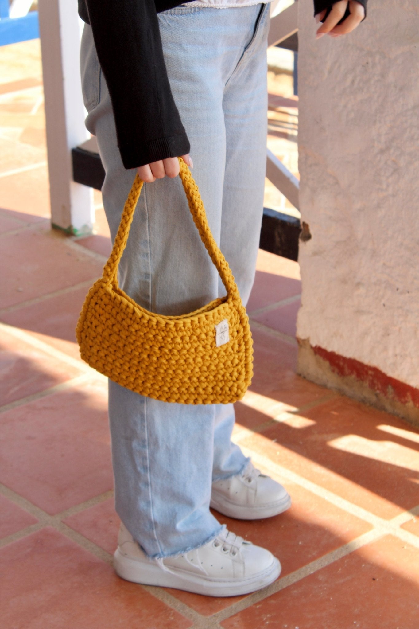 BOLSO BASYK - AMARILLO - Merakis | Bolsos hechos a mano y decoración