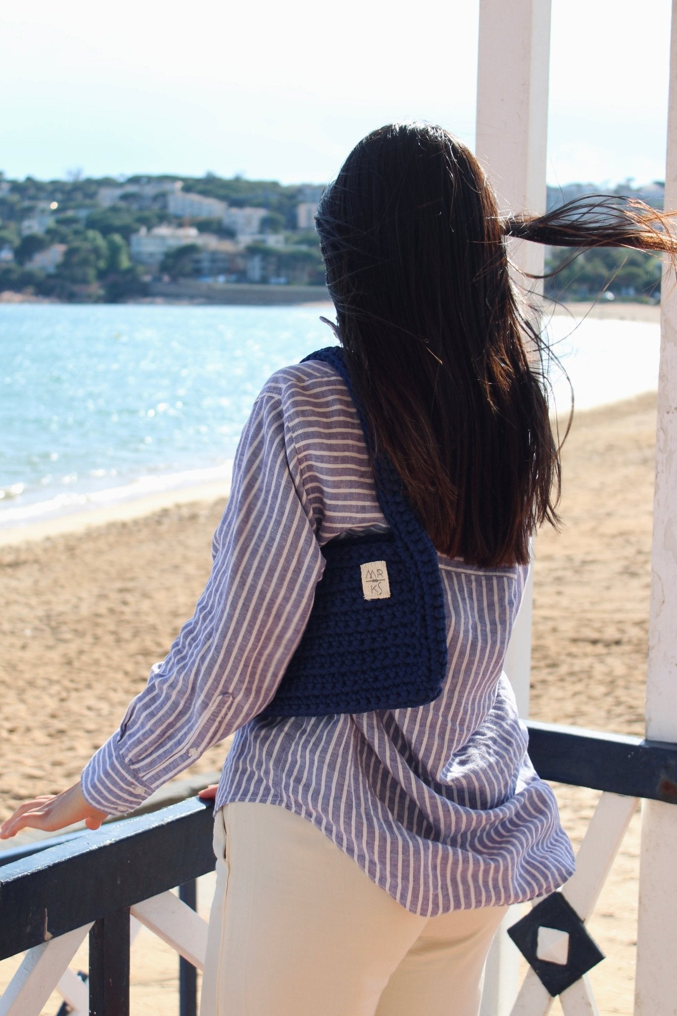 BOLSO BASYK - AZUL - Merakis | Bolsos hechos a mano y decoración