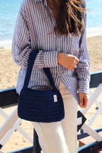 BOLSO BASYK - AZUL - Merakis | Bolsos hechos a mano y decoración