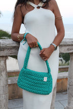 BOLSO BASYK - VERDE ESMERALDA - Merakis | Bolsos hechos a mano y decoración
