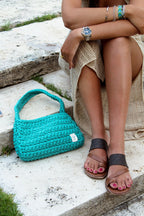 BOLSO BASYK - VERDE ESMERALDA - Merakis | Bolsos hechos a mano y decoración