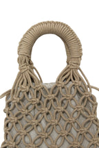 BOLSO GLAM MINI - BEIGE - Merakis | Bolsos hechos a mano y decoración