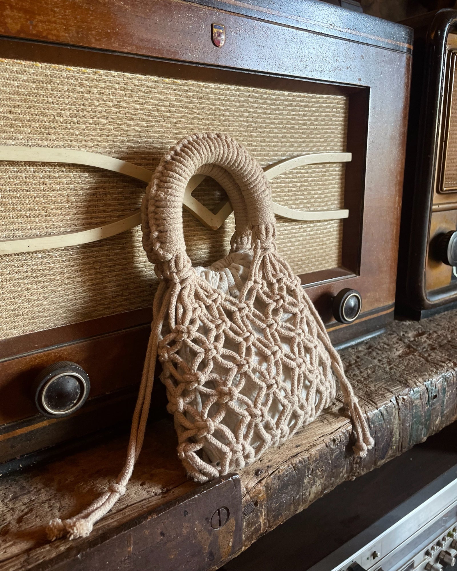 BOLSO GLAM MINI - BEIGE - Merakis | Bolsos hechos a mano y decoración