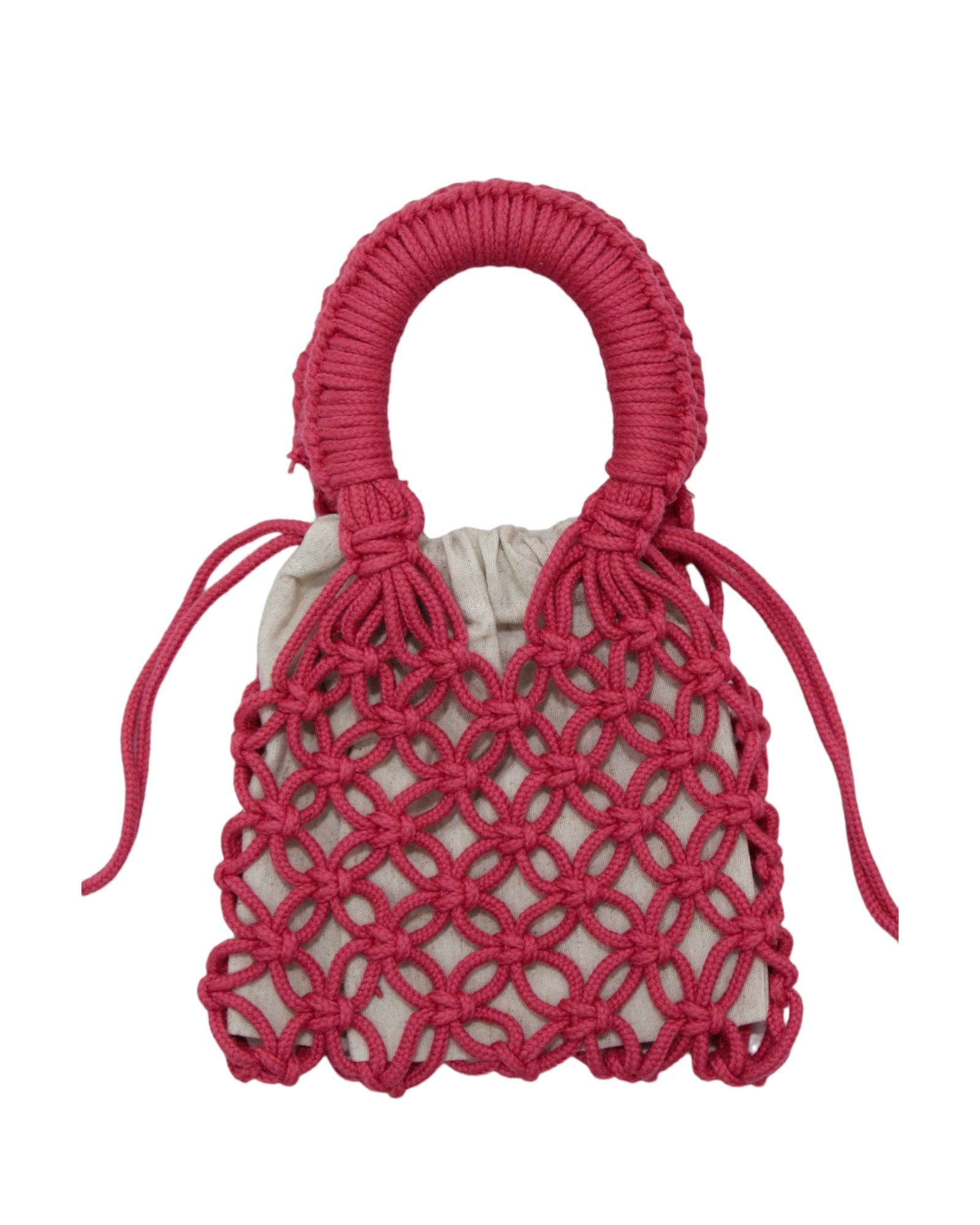 BOLSO GLAM MINI - ROSA - Merakis | Bolsos hechos a mano y decoración