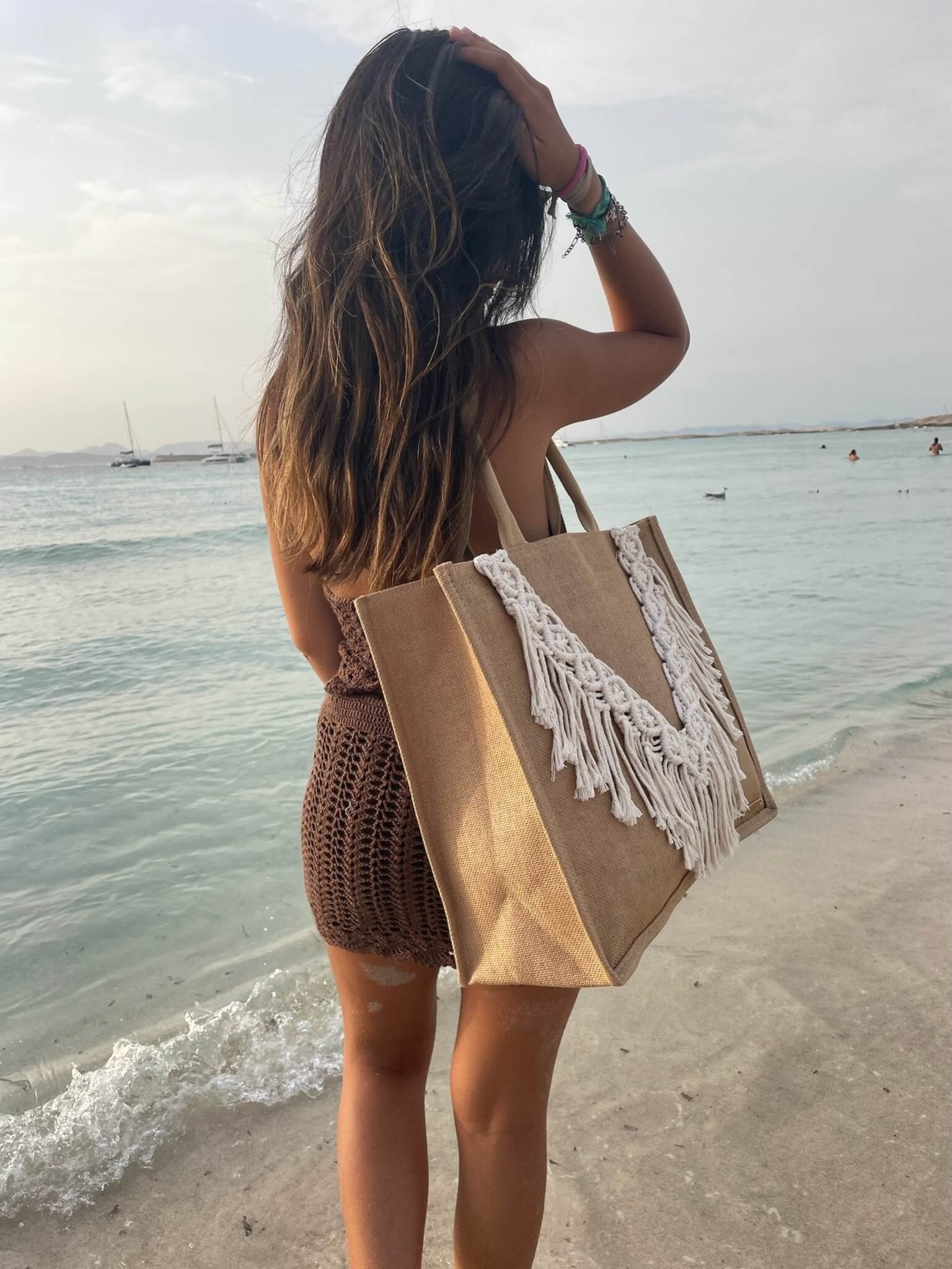 BOLSO GRAN - MARRÓN - Merakis | Bolsos hechos a mano y decoración