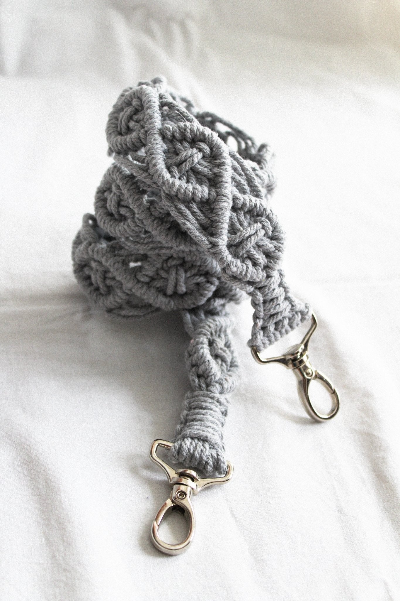 CORREAS BOLSO- NUDO GRIS - Merakis | Bolsos hechos a mano y decoración